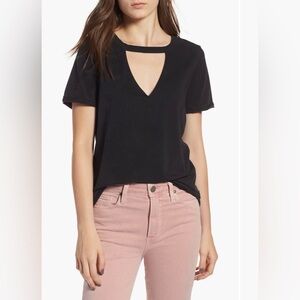 PAIGE Jesslyn Tee Black Short Sleeve XS